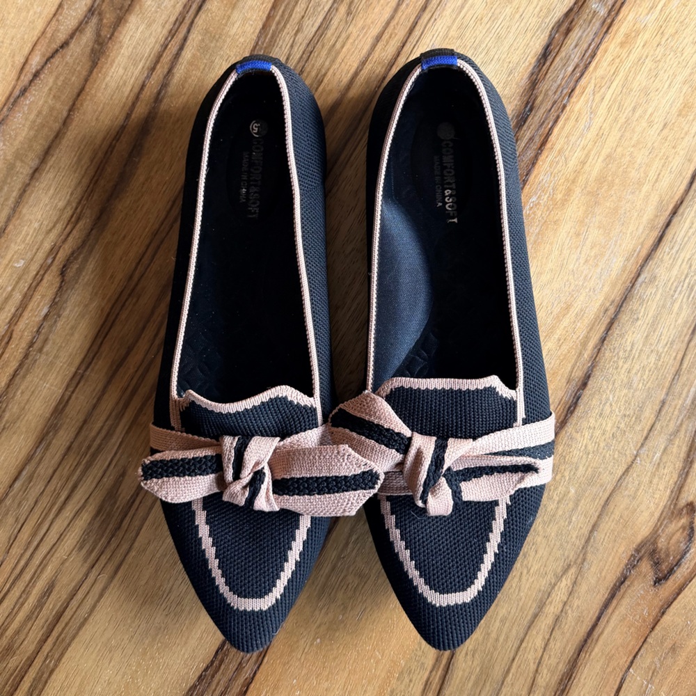 Black Knotted Loafers
